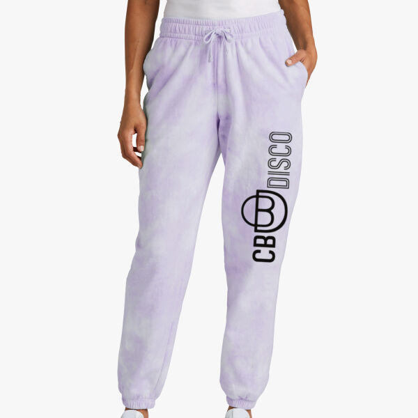 Port & Company® Women's Beach Wash ® Cloud Tie Dye Sweatpant Thumbnail